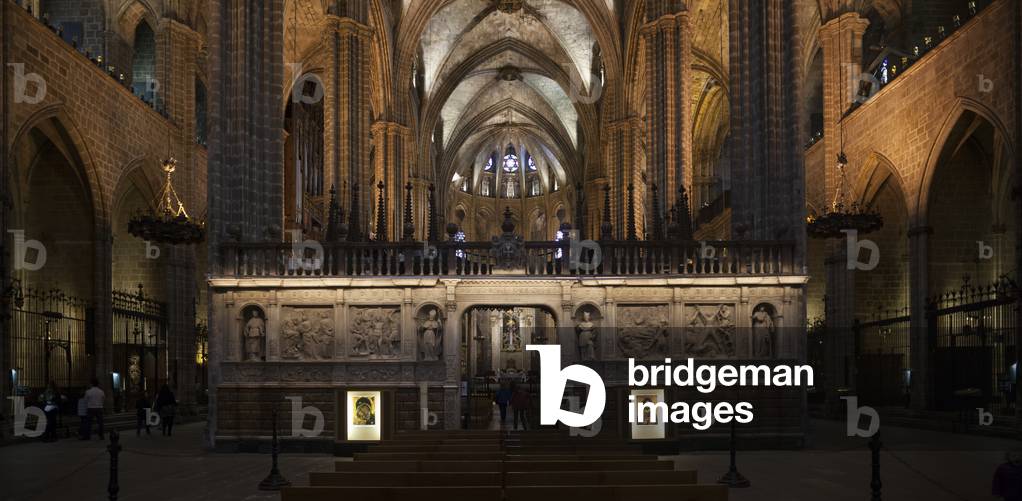 Cathedral. interior. The nave. The choir enclosure (Rerecor)..