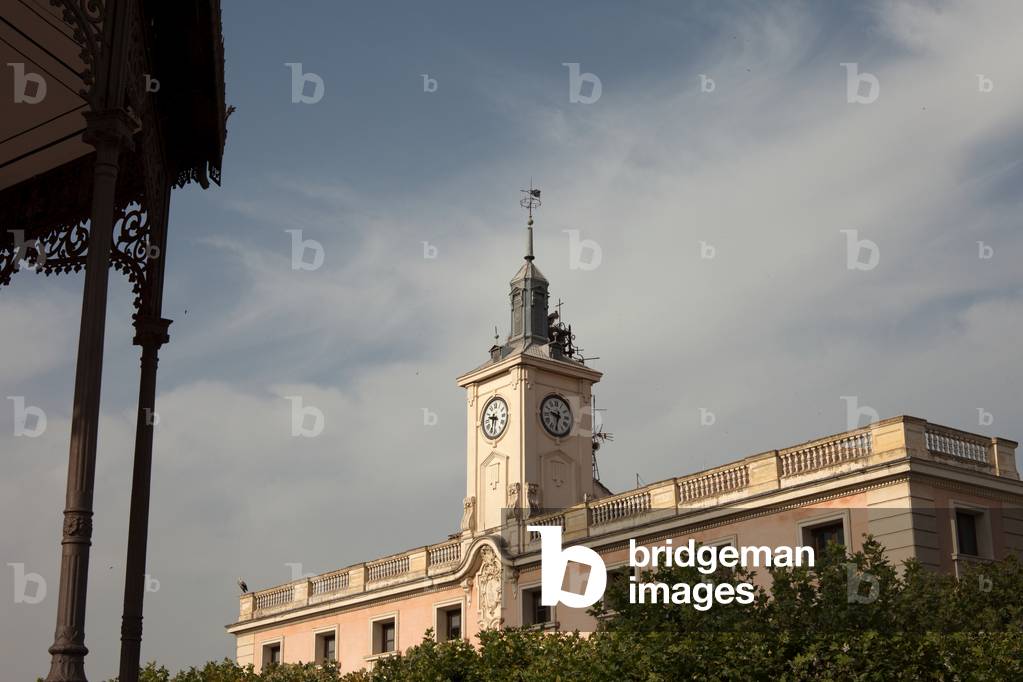 Plaza Mayor. Town hall. Façade.