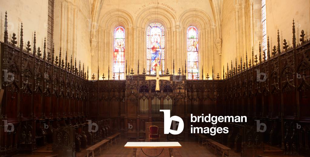 Basilica (Basilique Saint-Seurin de Bordeaux). Interior. The choir. The stalls.