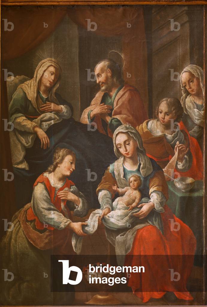 Sanctuary (Santuario de Queralt). The church. Interior. Painting. 19th century