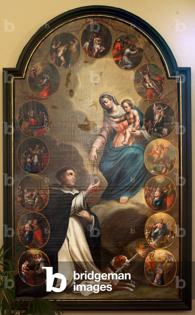 Parish church (Sint-Eligiuskerk Moen). Interior. Painting. Life story of a saint (?).