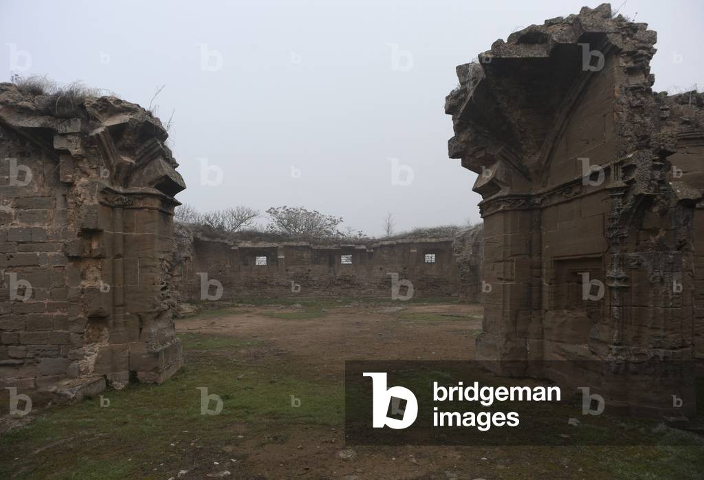 Palace (Obra de Fluvia). Unfinished palece of Bishop Pere de Cardona of La Seu d'Urgell. Ruins. Gothic-renaissance. 1505 - 1514.