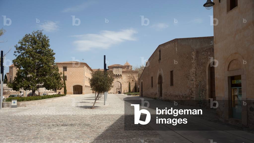 Monastery (Monestir de Poblet). The entrance lane.
