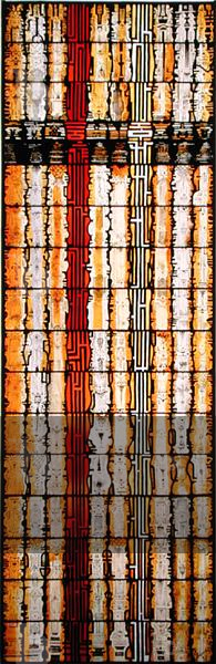 Abstract composition, 1988 (stained glass)