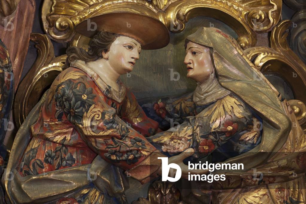 Parish church (Església de Sant Llorenç). Interior. A chapel (Capella de la Mare de Déu dels Colls). Detail. Baroque. 1773 - 1784.