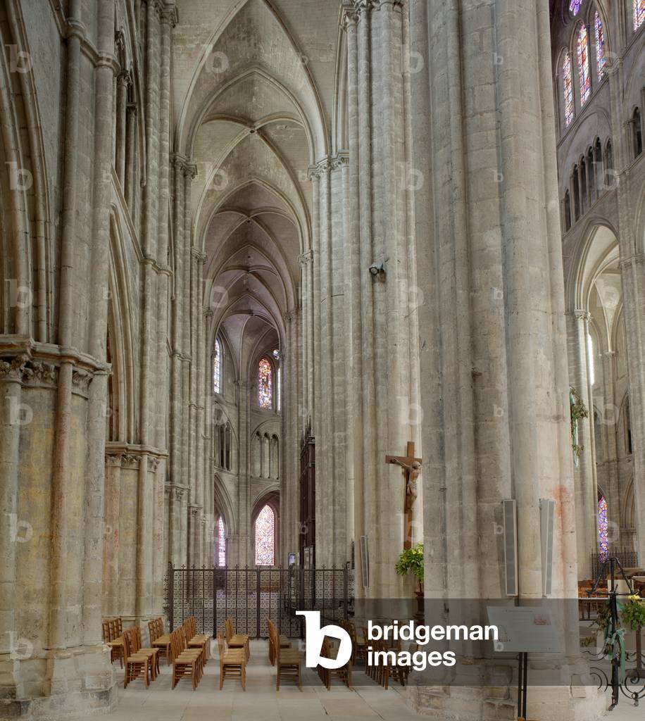 Cathedral (Cathédrale Saint-Étienne). Interior. The ambulatory. North. Gothic. 13th century.