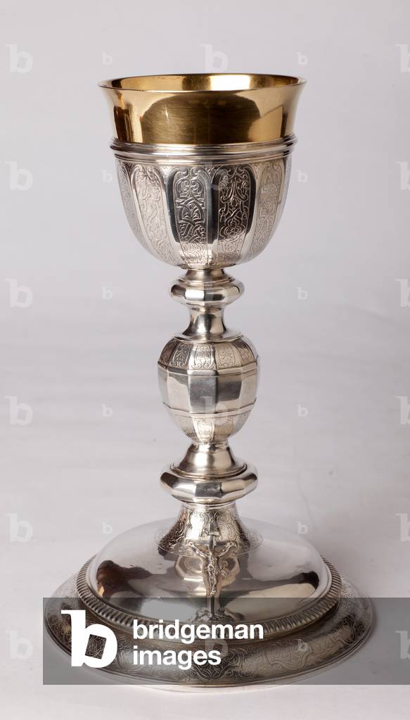 Chalice. Silverand goldsmithing. Atelier of tournai. 18th century