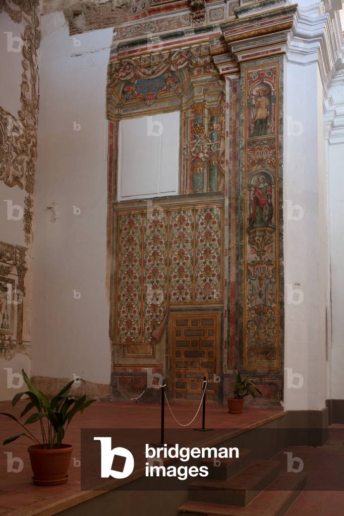 Parish church (Iglesia de San Agustín). Interior. Wall paintings. The crossing, choir, south. Baroque. 17th century.