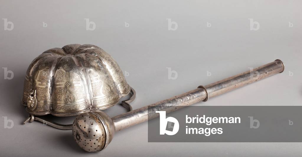 Parish museum. Situla and aspergillum. Silversmithing. Nüremberg. 1570 - 1585.