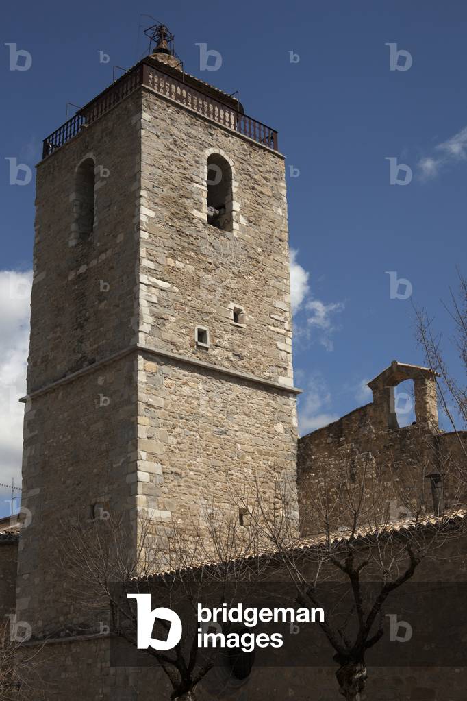 Church Saint Lawrence (Església Sant Llorenç). Exterior. The tower.