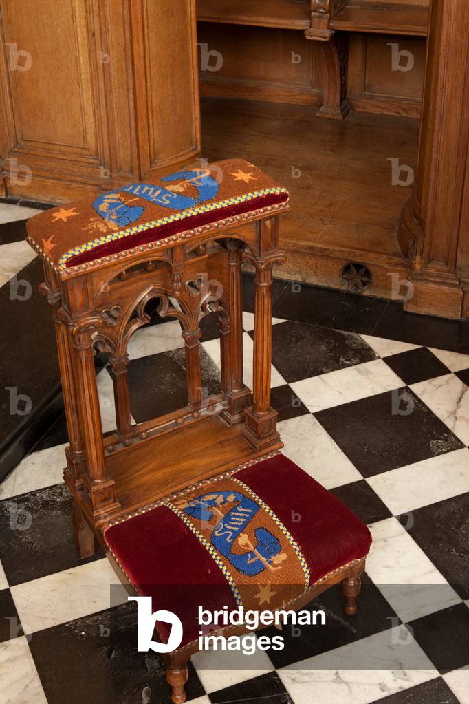 Furniture, Assistants seat, Prie-Dieu tapestry, 2nd half 19th century