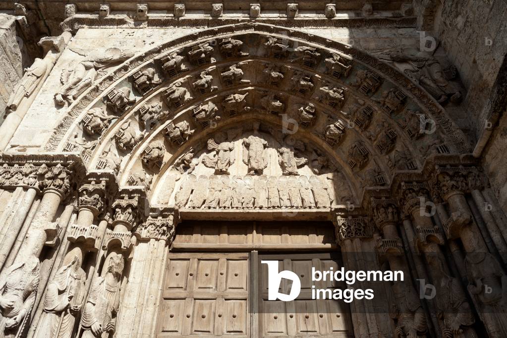 Collegiate church (Collégiale Notre-Dame-du-Fort). Exterior. South portal. 1130.