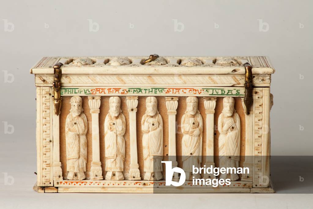 Reliquary casket, Cologne, Germany, c.1150 (wood and ivory)