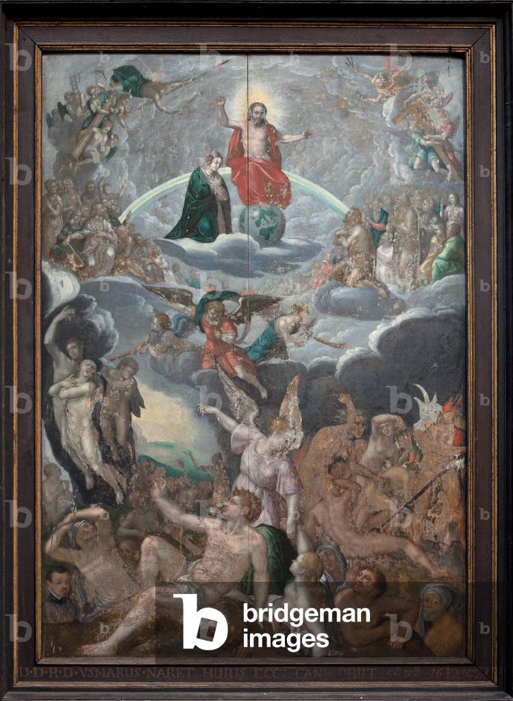 Collegiate church. Interior. Painting. Anonymous. Baroque. Inscription: D.D.R.D.VSMARUS.NARET HUJUS ECC:CAN:OBUT 5A7B 1612.