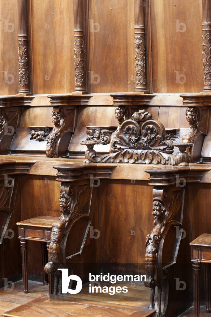 Choir stalls, Cathédrale Saint-Etienne, Toulouse, Midi-Pyrénées, Haute-Garonne, France (photo)