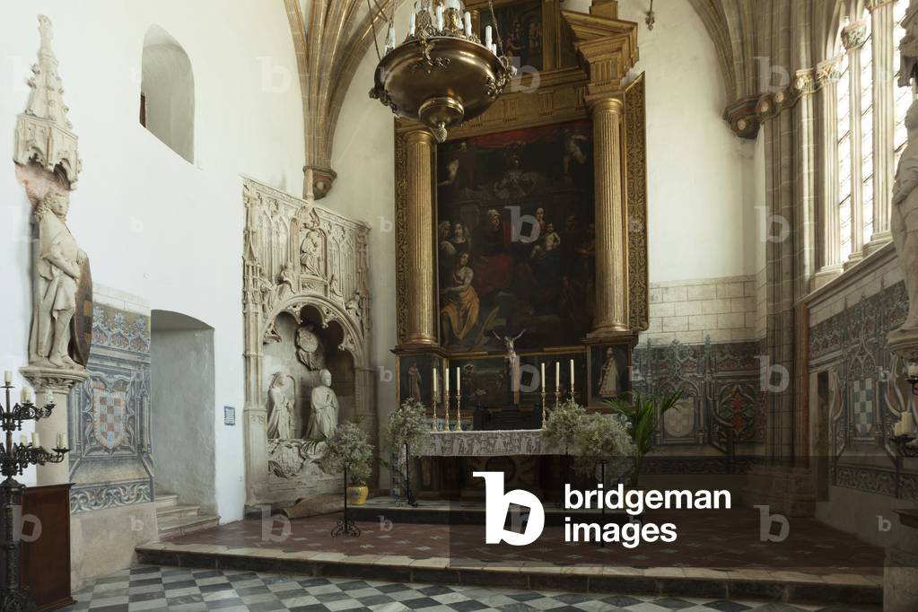 The basilical church. Interior. Chapel of the south aisle (Capilla de Santa Ana). 15th century.