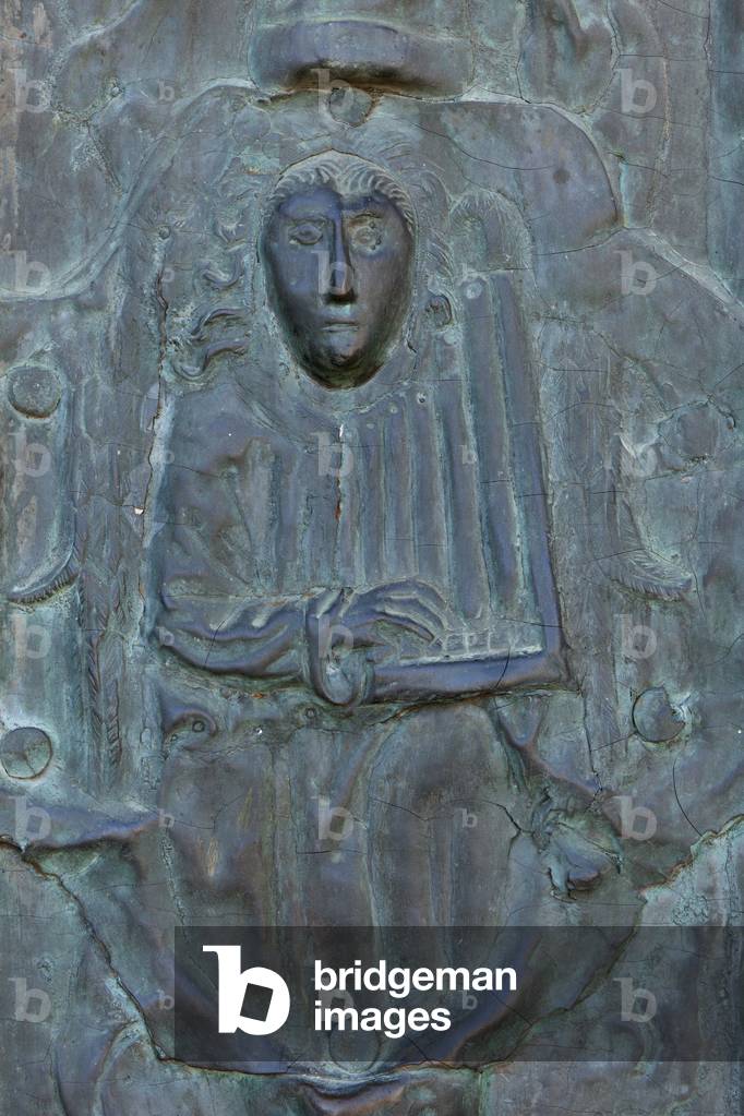Detail from the church door, Real Monasterio de Santa María, Guadalupe, Extremadura, Cáceres, Spain (photo)