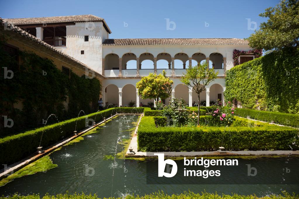 Generalife. The upper gardens (Mirador).