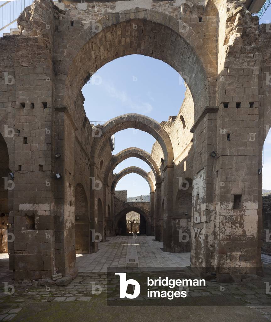 Monastery (Santa Maria de Gualter). The church. Ruins. The nave. 12th century.