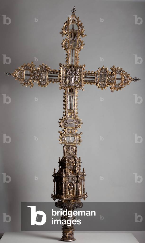 Parish museum. A procession crucifix. The four evangelists. Reverse. Silversmithing. 1440 - 1450.