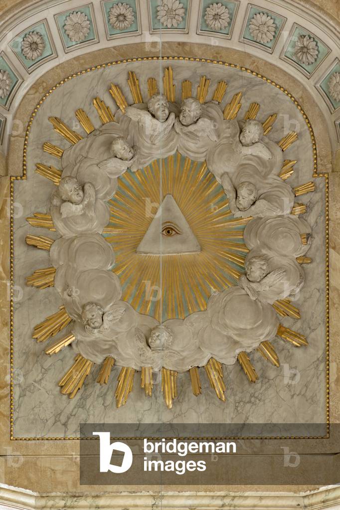 Parish church (Sint-Machutuskerk Wannegem). Interior. The high altar. 18th century. Detail.