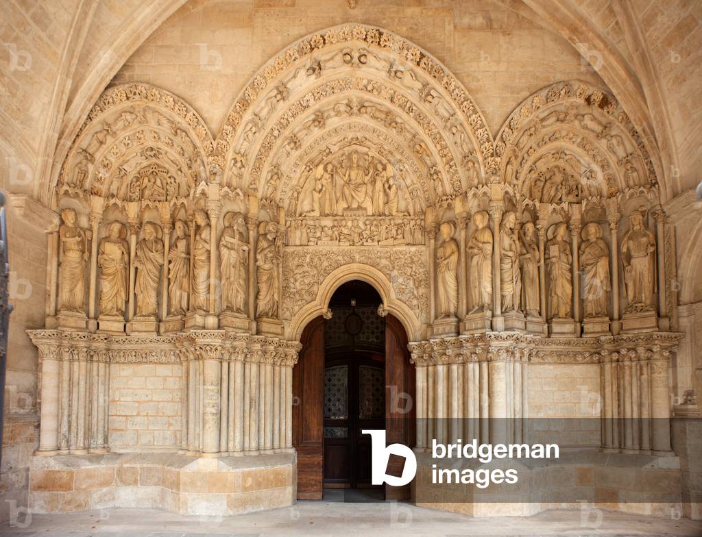 Basilica (Basilique Saint-Seurin de Bordeaux). West porch. 11th century.