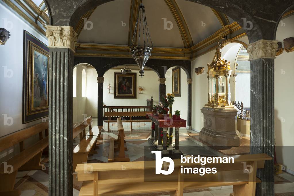Sanctuary (Santuario de Queralt). The church. Interior. The choi, the upper room.
