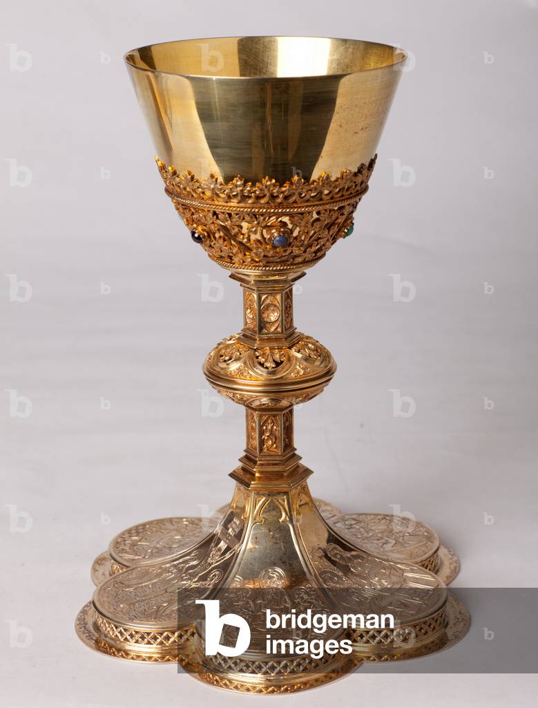 Chalice. Goldsmithing, jewellery. 19th century copy of 16th century original.
