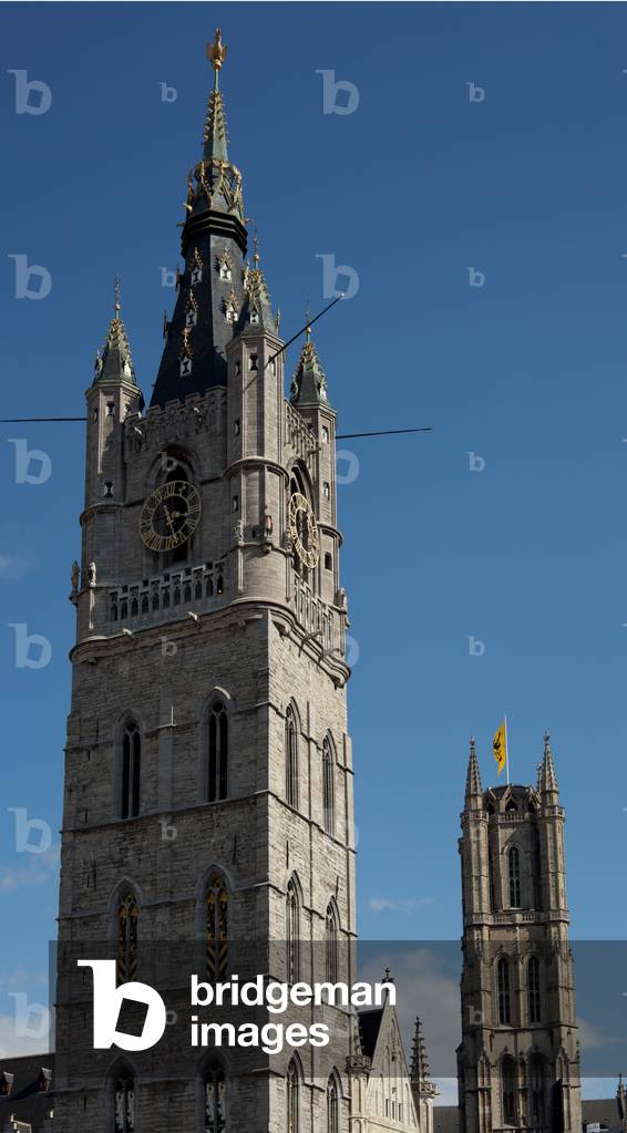 The belfry. 1314 (?). Top completely renewed ca 1911-1913.