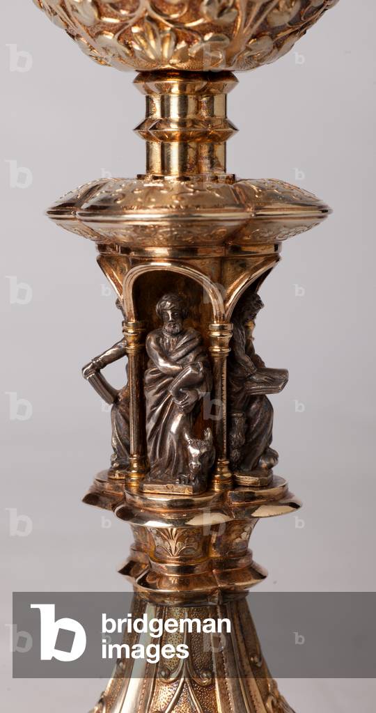 Chalice. Gold and silversmithing. Detail.