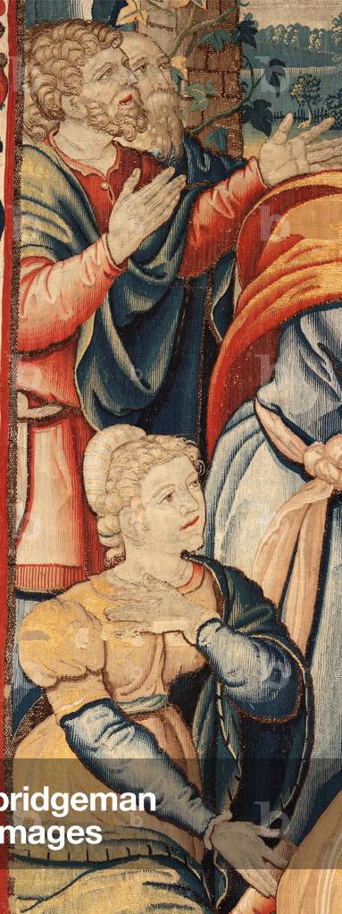 Flemish tapestry. Series The History of Hannibal. Hannibal in Italy (Aníbal en Italia). Third tapestry of those preserved. Models Anonymous master of the Netherlands. Manufacture Brussels’ workshops. Ca 1570. Fabric Wool and silk. 6,5/7 warps per cm. Size 340 x 336 cm. Location Cathedral of Zamora. Origin In the cathedral since the 17th century. On display Cathedral Museum.