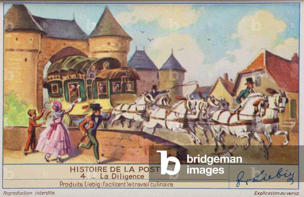 Story of the post, no 4, a post stage coach called Diligence. 1940.