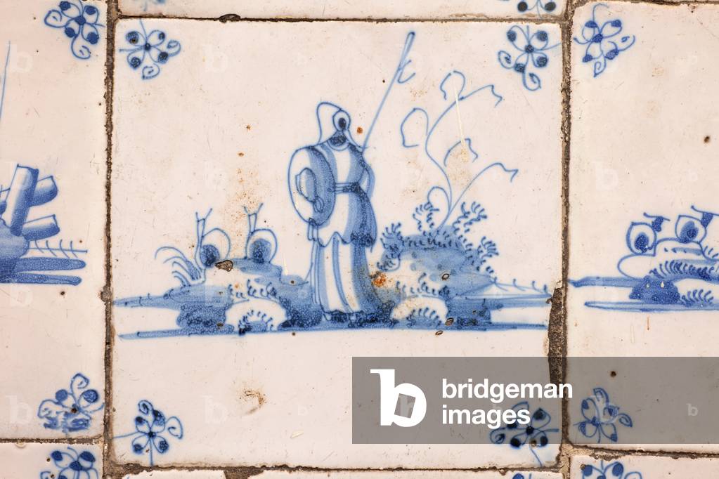 Abbey (Zwartzusterklooster). Interior. The kitchen. Setail. Ceramic tiles. 18th century.