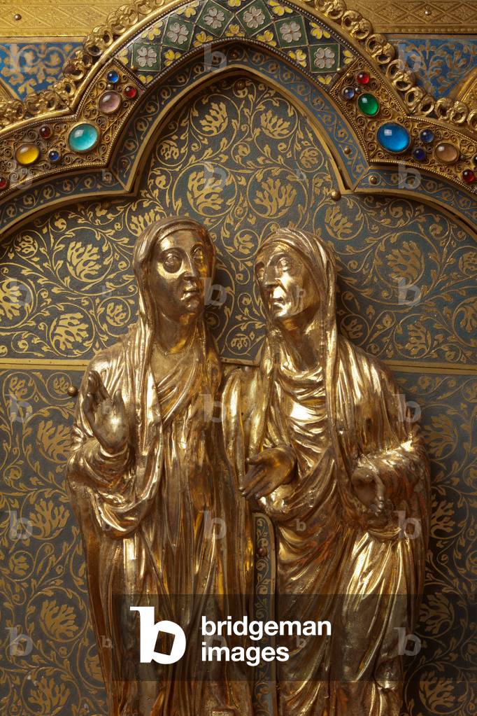 Chasse of church Notre-Dame, Tournai. Representing scenes of the Virgin's life and Christ passion.