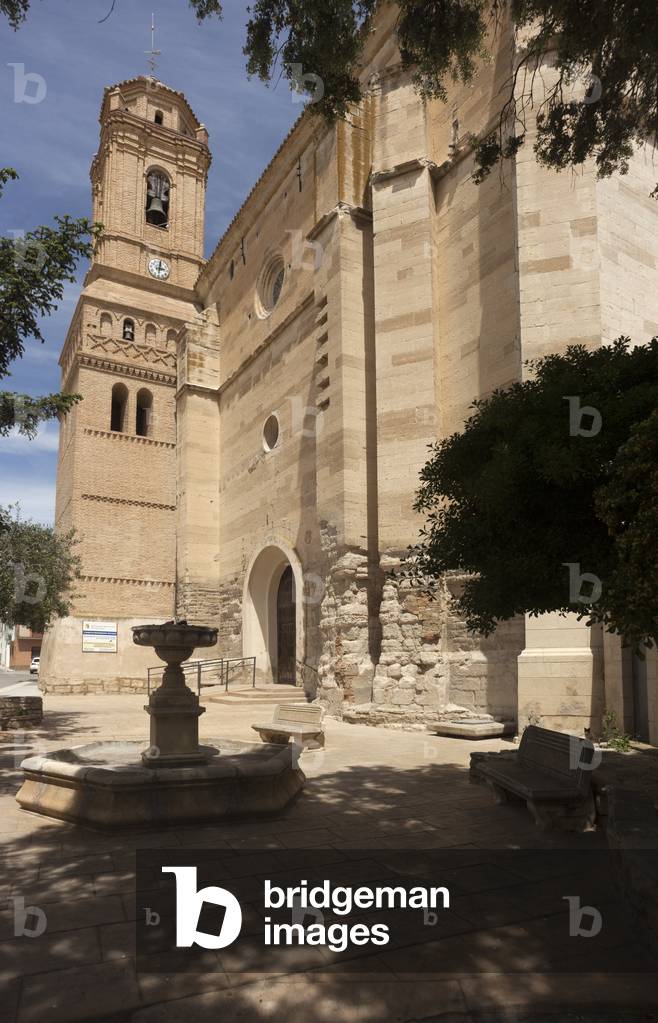 Iglesia Nuestra Señora de la Asunción, Leciñena, Aragón, Zaragoza, Spain