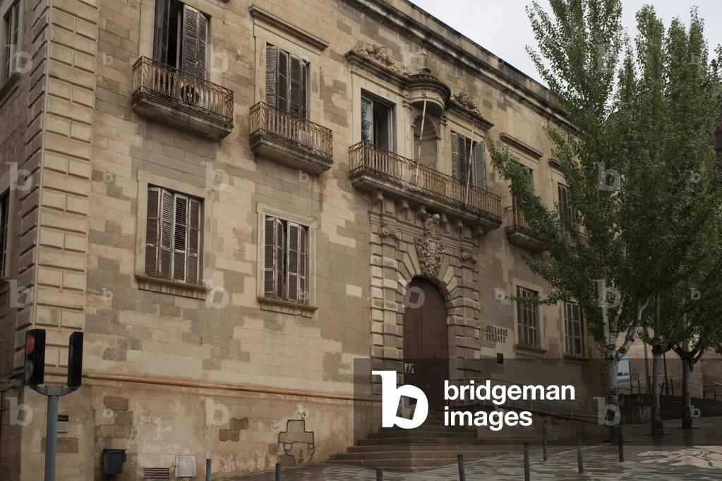 Justice palace (Palau de Justícia). The façade. 1661 - 1685.