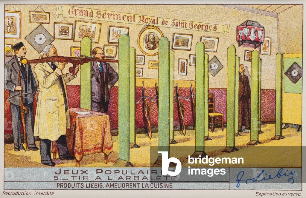 Liebig Chromos. Trade card. Series 1399, Popular games, no 5.