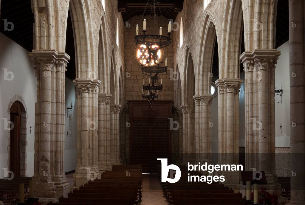 Parish church (Iglesia de San Felipe). Interior. The nave. East to west.
