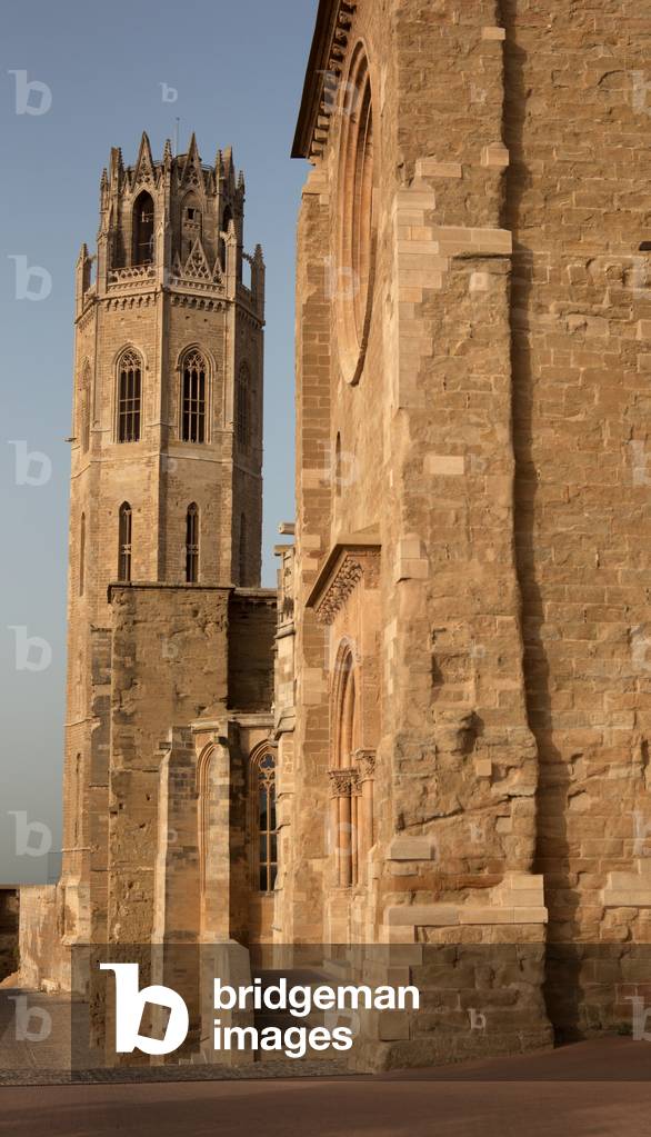 The old cathedral (La Seu Vella). The tower. After restoration.