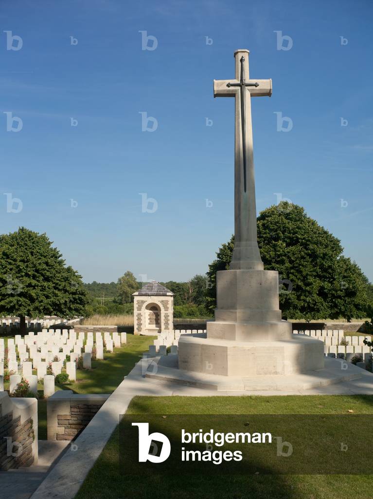 War memorial (La Chapelette). British and Indian cemeteries, 1914-1918.