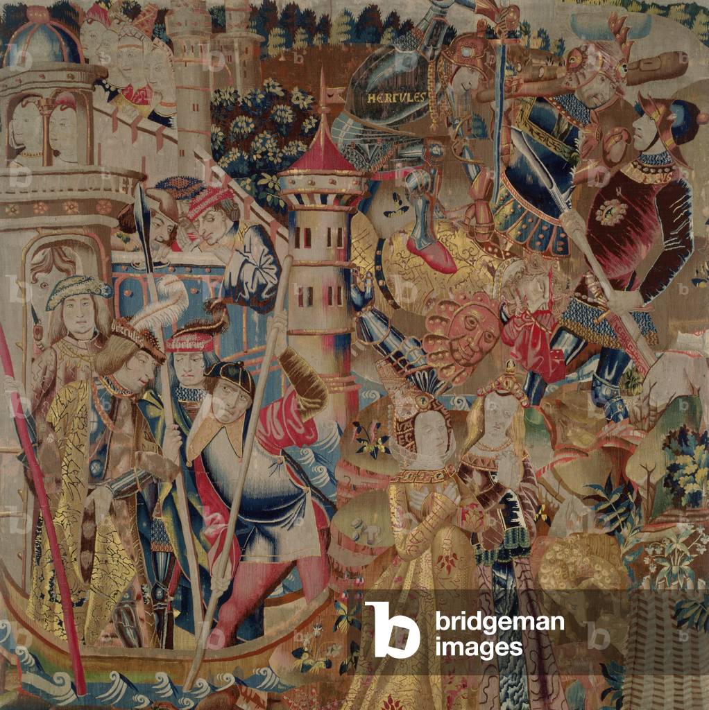 The Conquest of the Ile aux Moutons, from the 'Histoire d'Hercule' (tapestry)