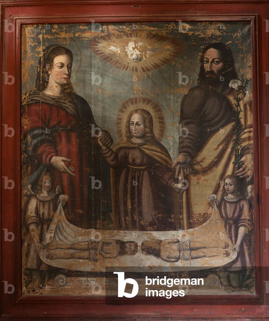 The parish church (L'església parroquial Sant Martí). Interior. A painting.