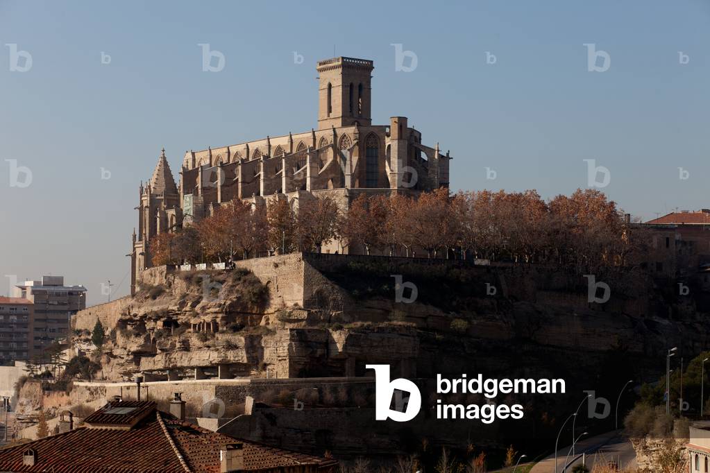 basilican church (Basílica de la Seu). Exterior. Southeast. 14th - 16th century.