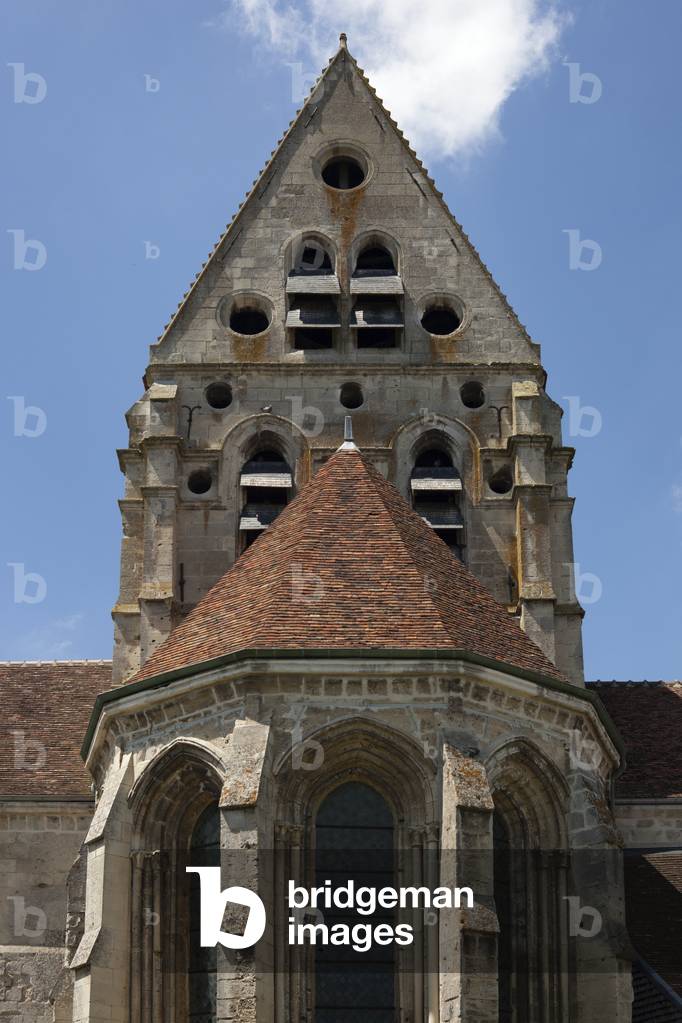 The parish church. Exterior. East. The apse and tower. Gothic.