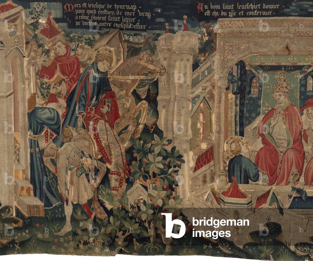 History of Saint Piat and Saint Eleuthère, Scene 8: The Saint Éleuthère is going to Rome for receiving investiture