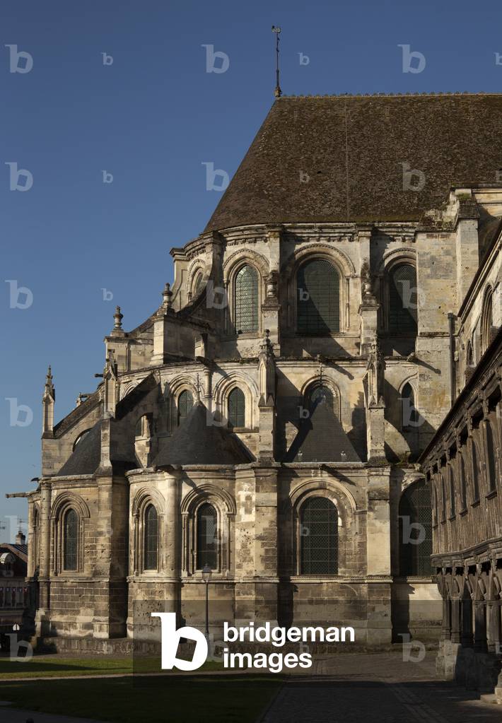 Cathedral (Cathédrale Notre-Dame). Exterior. The chevet. North. Gothic.