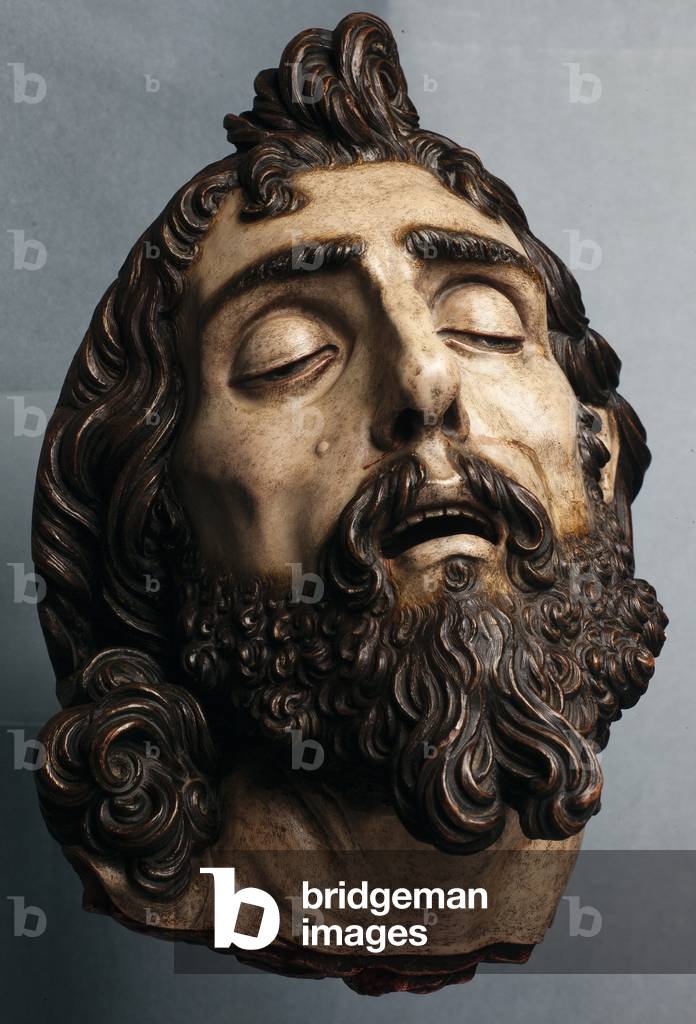 Testa di Giovanni Battista (dipinto legno)