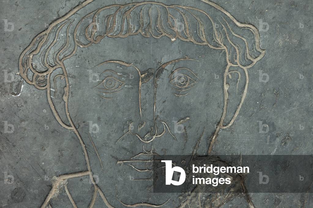 Tombstone of Rogier Van Brakel. 15th century. Detail.