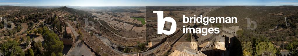 Landscape. Panoramic view of the village and the region (La Noguera).