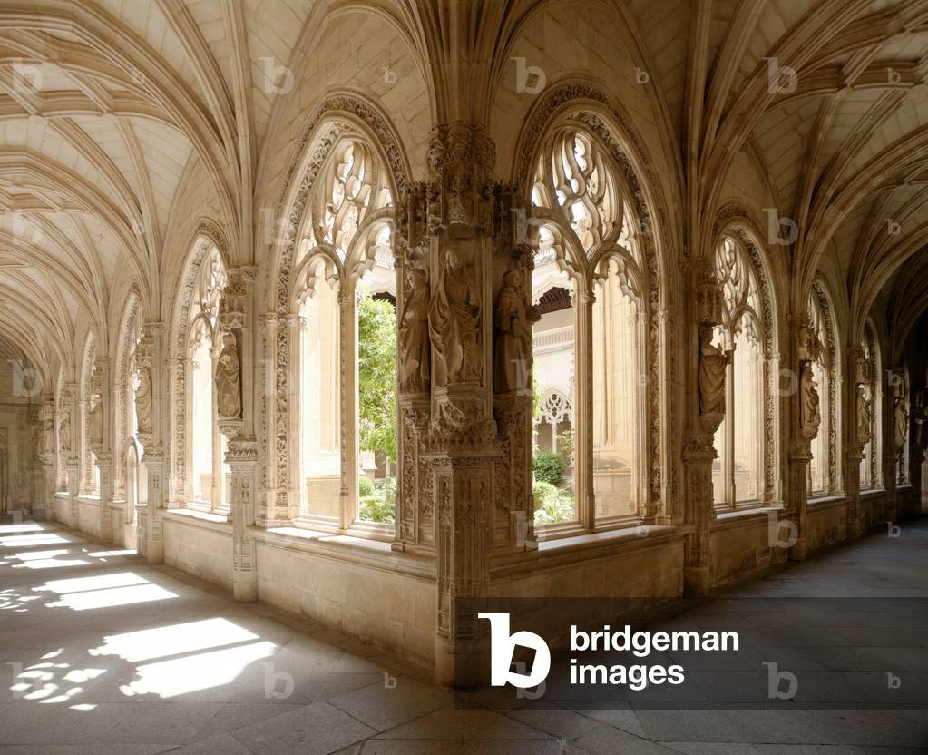 Church (San Juan de los Reyes (former monastery (Monasterio de San Juan de los Reyes). The cloister. End 15th century.